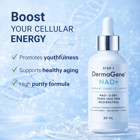 DermaGene® NAD⁺ Radiant Longevity Serum 0.08% NAD⁺ + 1000 ppm PDRN Anti-Aging Firming Serum