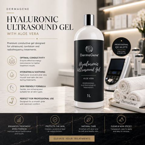 DermaGene Hyaluronic Conductive Gel with Aloe Vera (1L)