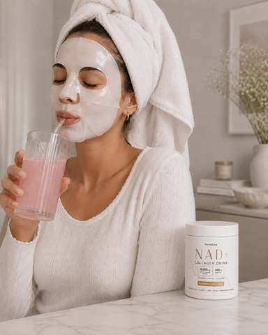 DermaGene® Clinical Longevity 3-Step Skin Renewal System – NAD+ Serum, PDRN Recovery Cream & Bio-Collagen Weekly Reset Mask