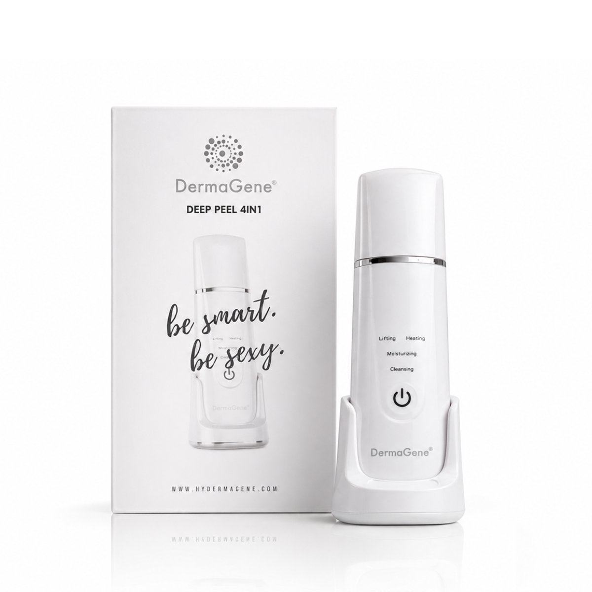 Deep Peel 4in1 Hydroabrasion Home Gesichtspeeling mit EMS, Iontophorese und Wärmetherapie 