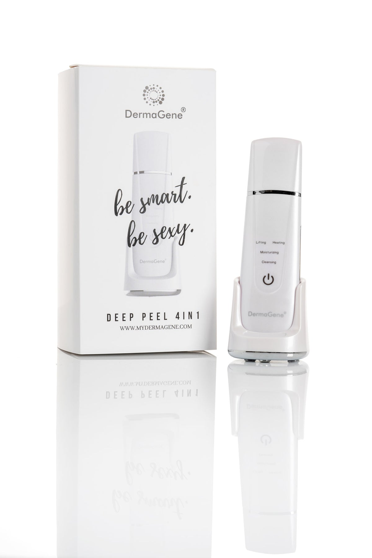 Deep Peel 4in1 Hydroabrasion Home Gesichtspeeling mit EMS, Iontophorese und Wärmetherapie 