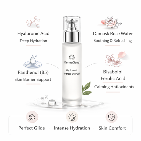 DermaGene Hyaluronic Acid Ultrasound Gel for Facial Treatments