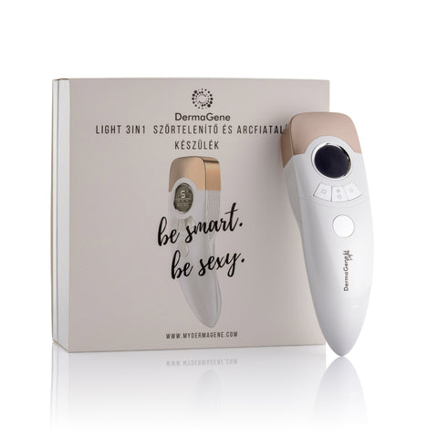 Light 3in1 IPL Hair Removal, Facial Rejuvenation and Acne Treatment Device with built-in cooling system, with 500,000 flashes and 20J energy