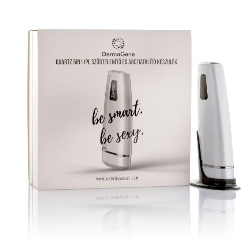 Quartz 5in1 IPL Permanent Hair Removal Device with Face Rejuvenation, Brown Spot, Acne and Varicose Vein Treatment