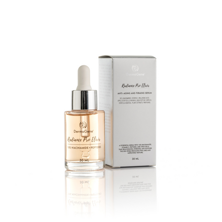 DermaGene Radiance Pro Elixir - Anti-Aging & Firming Serum with 10% Niacinamide and 5% Vitamin C