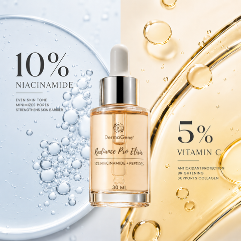 Radiance Pro Elixir – 10% Niacinamide + 5% Vitamin C Brightening Serum