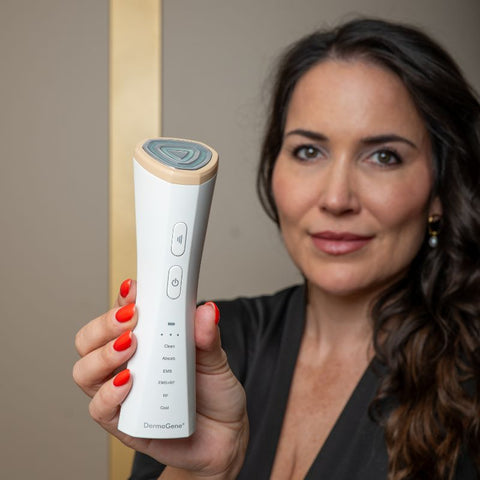 DermaGene® RadiantLift 7in1 Professionelles ästhetisches Gerät zur Gesichtsverjüngung, Straffung und Anti-Aging mit 7 Technologien